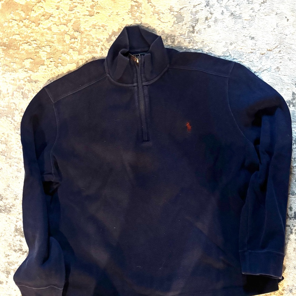 Polo Ralph Lauren Dark Blue Zip-Up Sweater XL